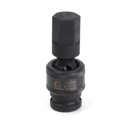 1/2"" Dr. 19mm Universal Hex Drive Impact Socket -  SUNEX, 274919